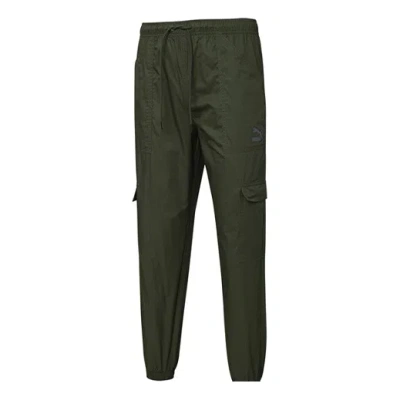 Puma Logo Classics Cargo Pants 'green'