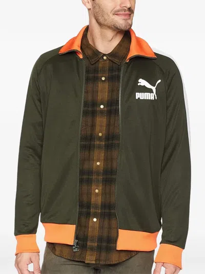Puma Logo-detail Sweatshirt In Green