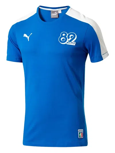 Puma Logo-detail T-shirt In Blue
