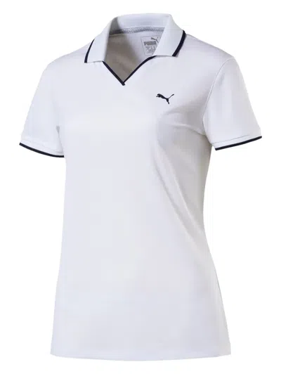 Puma Logo-embroidered T-shirt In White