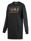 Puma Logo Fleece Mini Dress In Multi