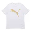 Puma Logo Foil Tee 'white'