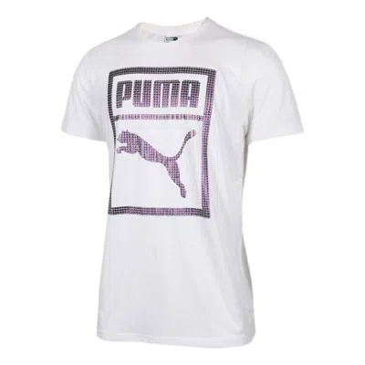Puma Logo Graphic T-shirt 'white'