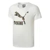 Puma Logo Graphic T-shirt 'white Green Black'