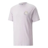 Puma Logo Hc Graphic Tee 'light Purple' In Gray