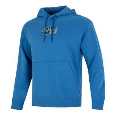Puma Logo Hoodie 'blue'