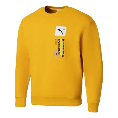 Puma Logo International Sportswear Sweatshirt 'yellow'