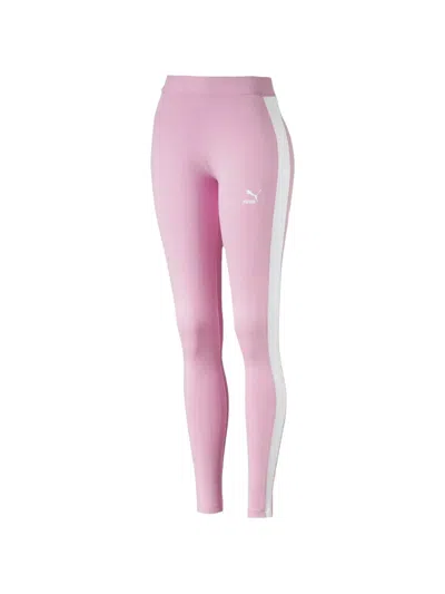 Puma Logo Leggings In Pink