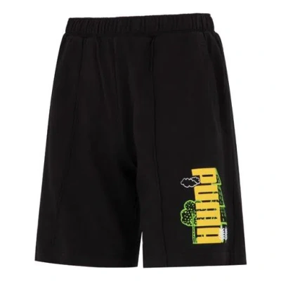 Puma Logo Nature Shorts 'black'