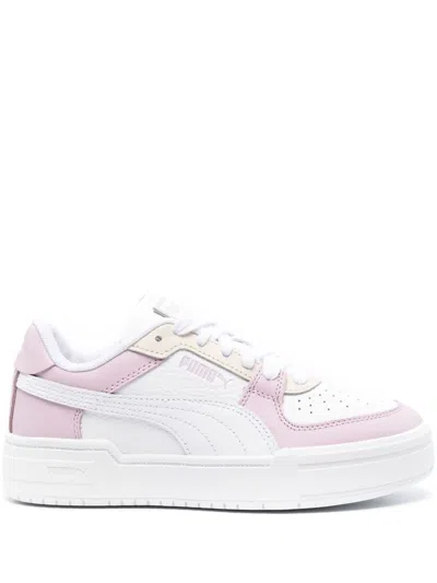 Puma Logo-patch Sneakers In White