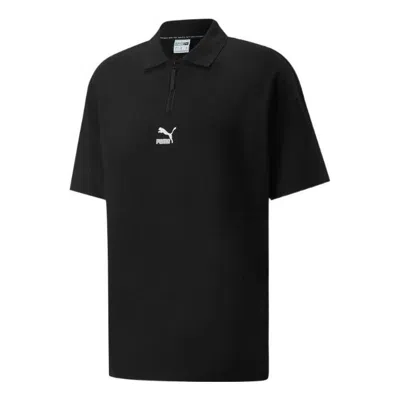 Puma Logo Polo Shirt 'black'