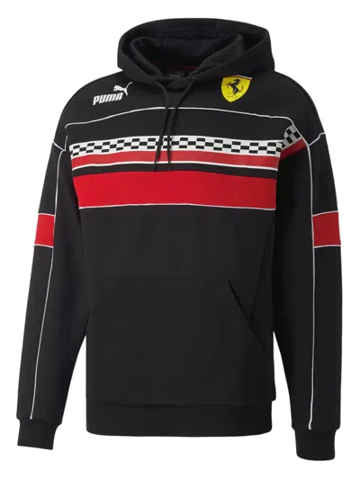 Puma Logo-print Hoodie In Black