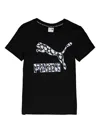 Puma Logo-print T-shirt In Black
