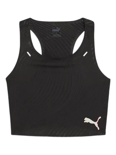 Puma Logo-print Top In Black