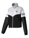 Puma Logo-print Track Jacket In Black