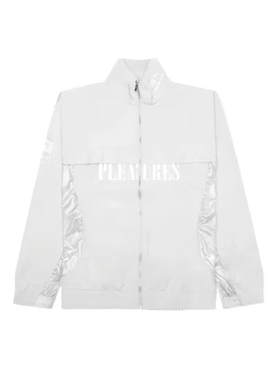 Puma Logo-print Track Jacket In Gray