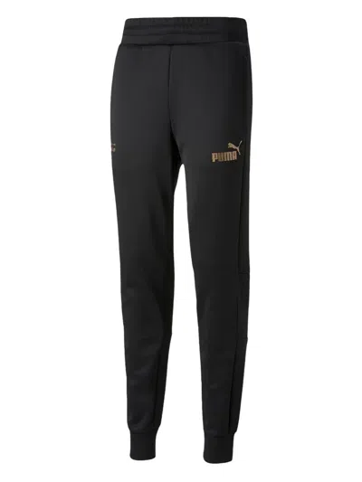 Puma Logo-print Track Pants In Black