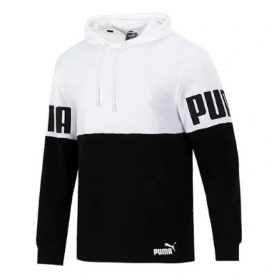 Puma Logo Printing Sports Breathable Black White Colorblock 'black White'