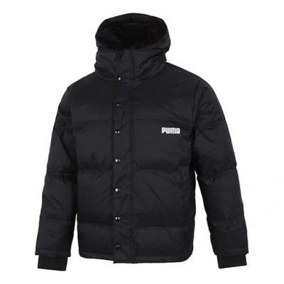 Puma Logo Puffer Jacket 'black'