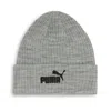 Puma Logo Ribbed Cuff Beanie Hat In Multi