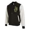 Puma Logo Sherpa Baseball Jacket 'black'