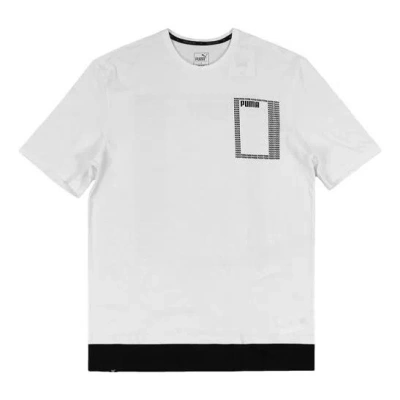 Puma Logo Short Sleeve Tee Summer Rebel White