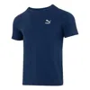 Puma Logo Sports T-shirt 'navy' In Blue