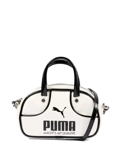 Puma Kids' Logo Top Handle Bag In White