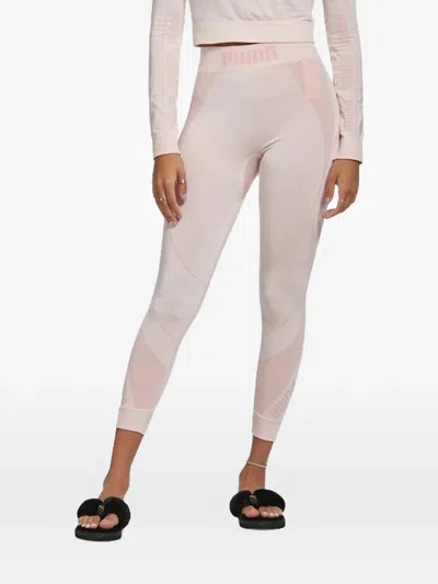 Puma Logo-waist Leggings In Pink
