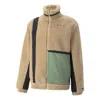 Puma Logo Winterized Ralph Jacket 'green' In Brown