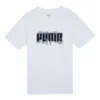 Puma Logo Wording T-shirt 'white' In White