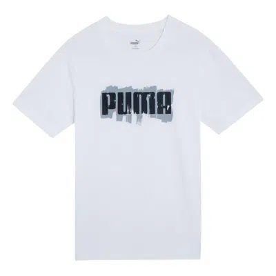 Puma Logo Wording T-shirt 'white'