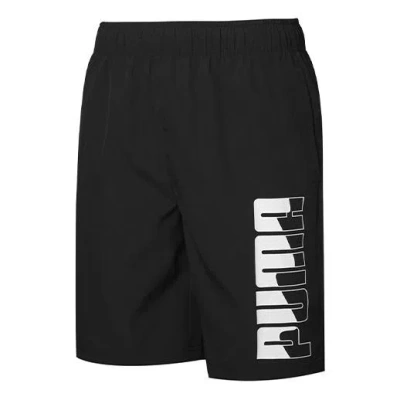 Puma Logo Woven Shorts 'black'