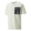 Puma Logo Zip Pocket Tee 'white'
