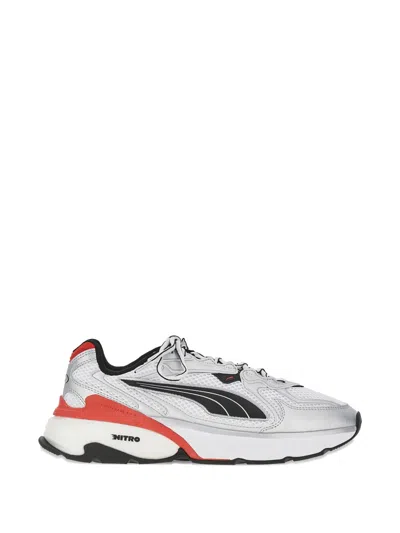 Puma Logo-detail Sneakers In Neutral