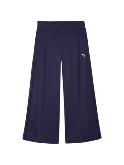 Puma Logo-detail Track Pants In Blue