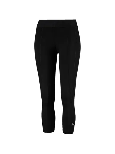 Puma Logo-print Leggings In Black