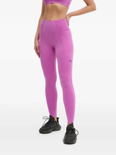 Puma Logo-print Leggings In Rosa