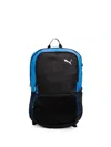Puma Logo-print Mesh-panel Backpack In Black