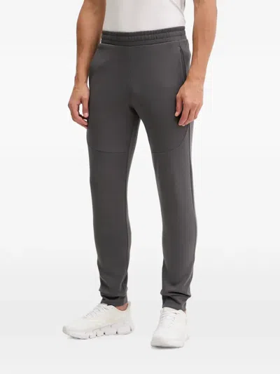 Puma Logo-print Panelled Track Pants In Gray