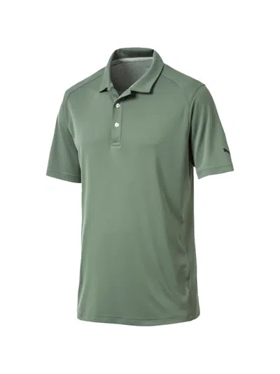 Puma Logo-print Polo Shirt In Green