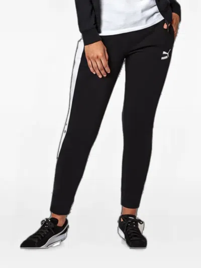 Puma Logo-print Track Pants In Black
