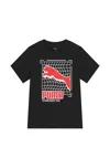 Puma Logo-print T-shirt In Black