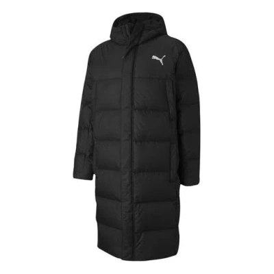 Puma Long Oversized Down Jacket 'black White'