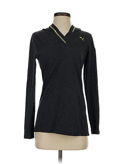 Pre-owned Puma Long Sleeve Polo Shirt In Black