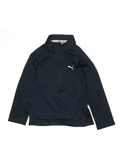 Pre-owned Puma Kids' Long Sleeve Polo Shirt In Blue