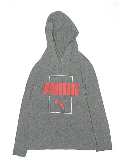 Pre-owned Puma Kids' Long Sleeve Polo Shirt In Gray