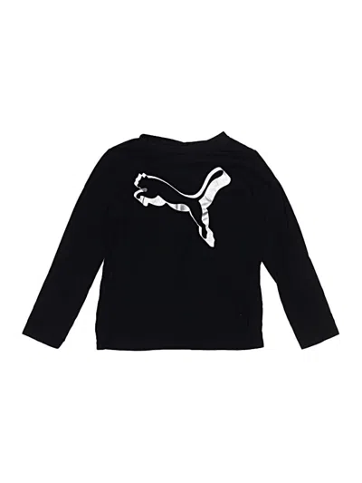 Pre-owned Puma Kids' Long Sleeve T-shirt In Black