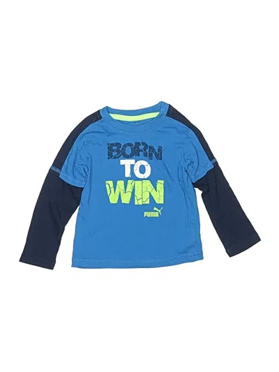 Pre-owned Puma Babies' Long Sleeve Top Blue Tops