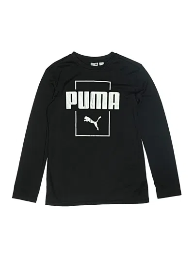 Pre-owned Puma Kids' Long Sleeve T-shirt In Black